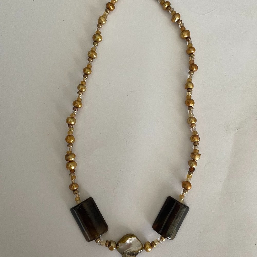 Handmade Necklace and Bracelet Set Gemstones